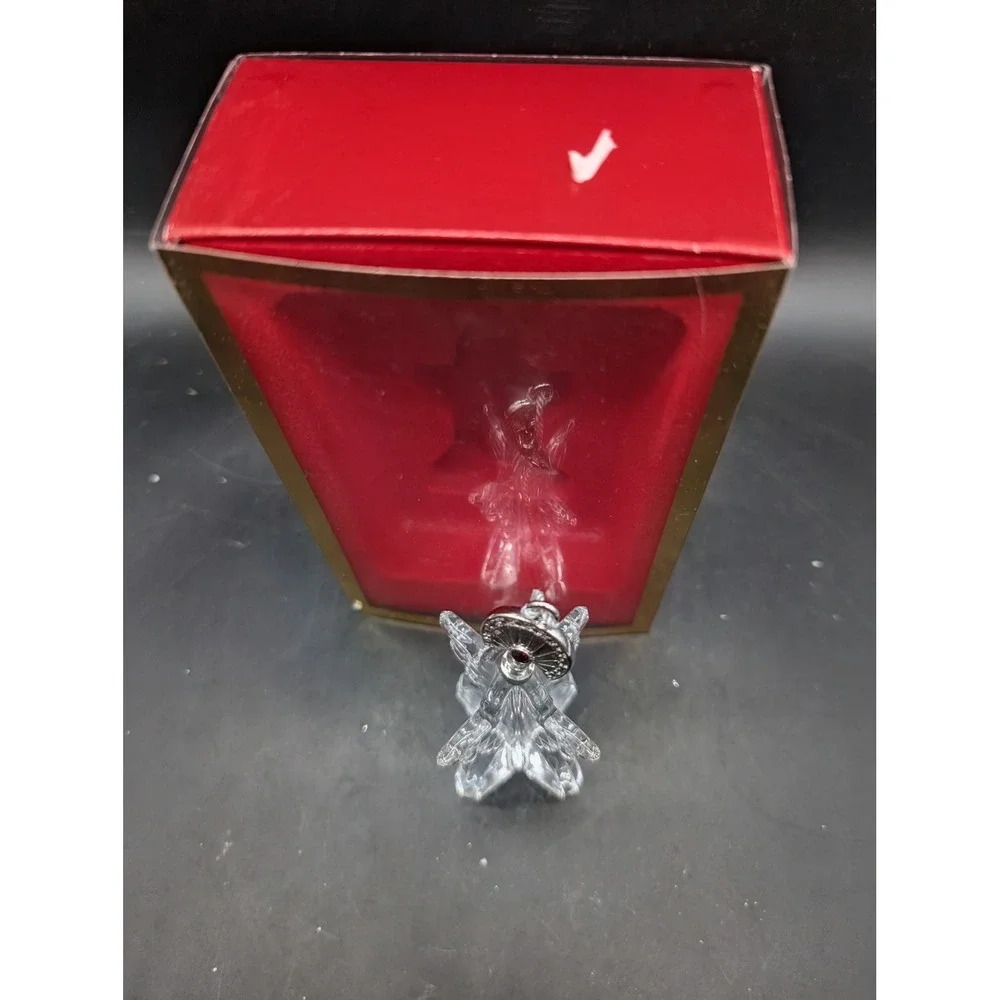 Lenox Crystal Angel Christmas Ornament with Silver Tassel and Original Box